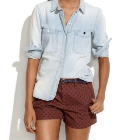 Madewell Pants - ✨ Madewell Polka Dot Tailored Shorts – Size 12